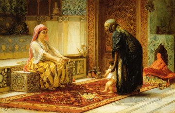 The First Steps Arabic Frederick Arthur Bridgman Oil Paintings